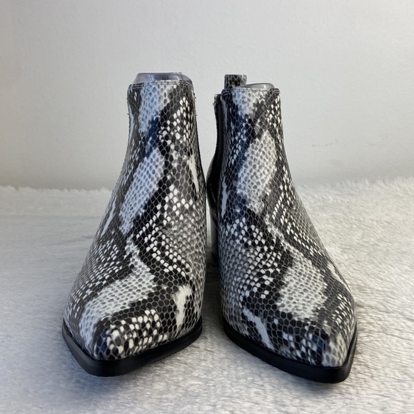 NEW| Snake Print Chelsea Ankle Booties - Picture 11 of 15